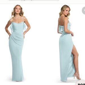 Azazie Jasmine dress
Color mist- 
Brand new; never worn